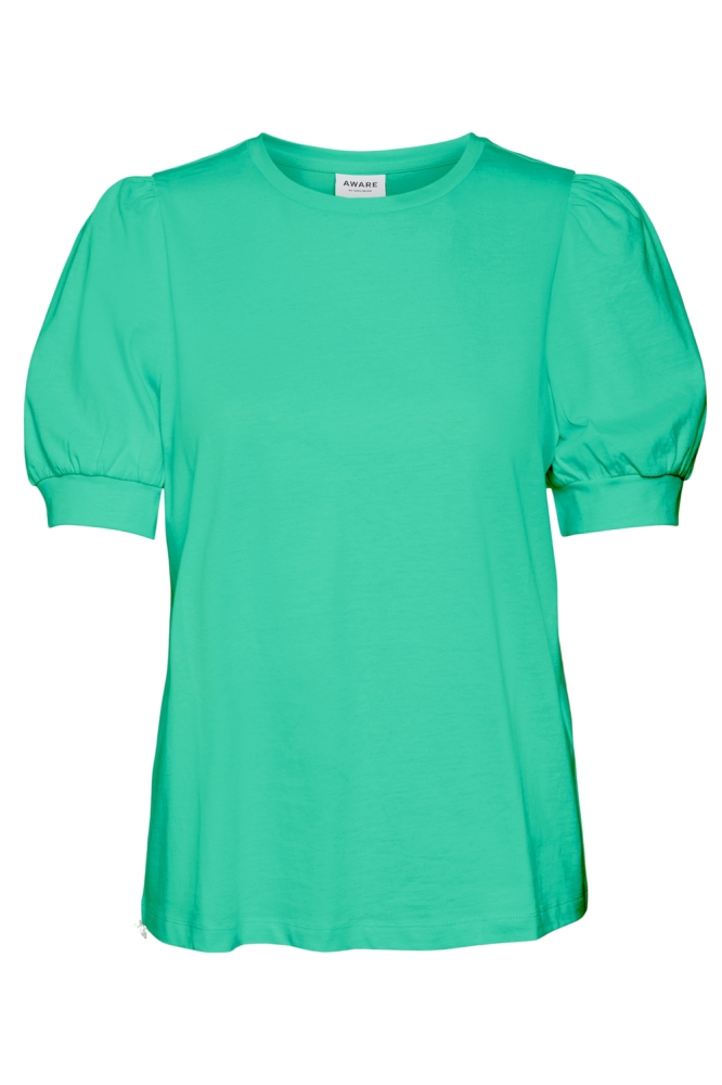 AWKERRY 2/4 O-NECK TOP NOOS 10275520 Jade Cream